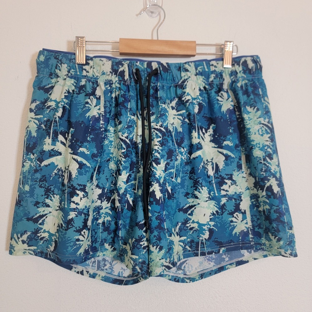 Aimpact Lined Shorts Swim Workout Athletic PullOn Drawstring 5" Gym Pocket Large